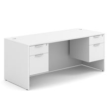 OfficeSource OS Laminate Collection Double 3/4 Pedestal Desk - 71'' x 30''