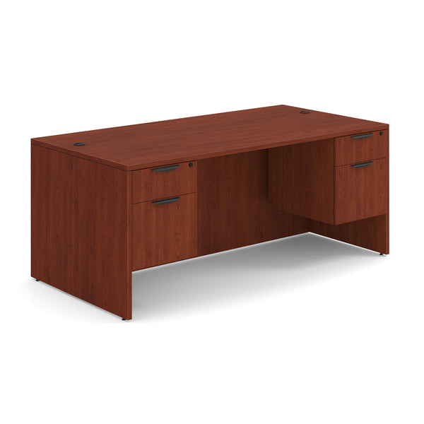 OfficeSource | OS Laminate | Double 3/4 Pedestal Desk - 71'' x 36''