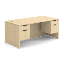 OfficeSource | OS Laminate | Double 3/4 Pedestal Desk - 71'' x 36''