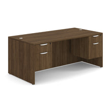 OfficeSource | OS Laminate | Double 3/4 Pedestal Desk - 71'' x 36''
