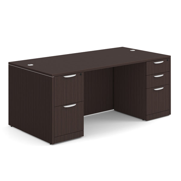 OfficeSource | OS Laminate | Double Full Pedestal Desk - 71'' x 36''