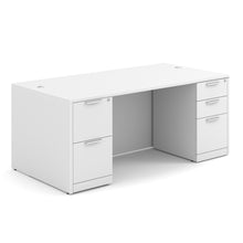 OfficeSource | OS Laminate | Double Full Pedestal Desk - 71'' x 36''