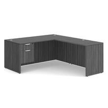 OfficeSource OS Laminate Collection Single 3/4 Pedestal ''L'' Desk - 66'' x 30''