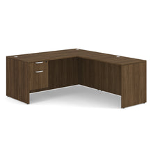 OfficeSource OS Laminate Collection Single 3/4 Pedestal ''L'' Desk - 66'' x 30''