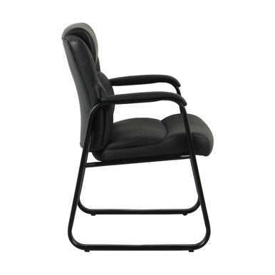 OfficeSource Brady Executive Guest Chair with Sled Base