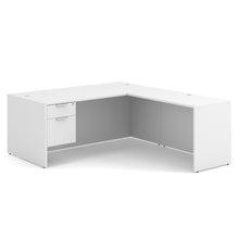 OfficeSource OS Laminate Collection Single 3/4 Pedestal ''L'' Desk - 71'' x 36''