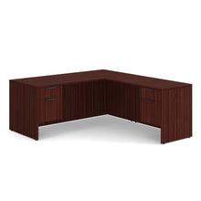 OfficeSource OS Laminate Collection Double 3/4 Pedestal ''L'' Desk - 71'' x 30''