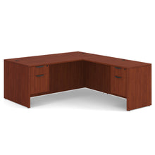 OfficeSource | OS Laminate | Double 3/4 Pedestal ''L'' Desk - 71'' x 36''