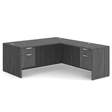 OfficeSource | OS Laminate | Double 3/4 Pedestal ''L'' Desk - 71'' x 36''
