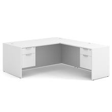OfficeSource | OS Laminate | Double 3/4 Pedestal ''L'' Desk - 71'' x 36''