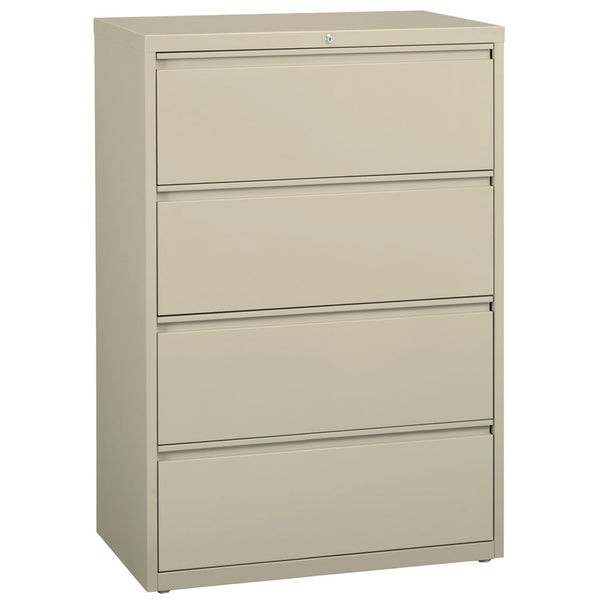 OfficeSource Steel Lateral File Collection 4 Drawer Lateral File Cabinet, 30'' Wide