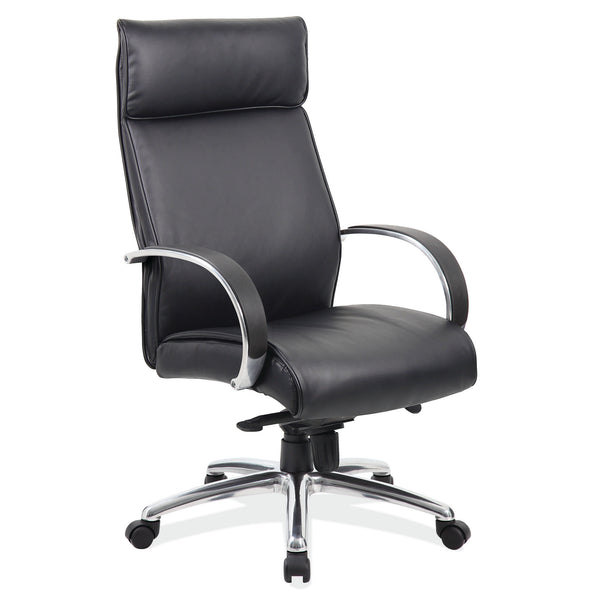 OfficeSource | Prestige | Executive High Back Chair w/Chrome Frame & Base