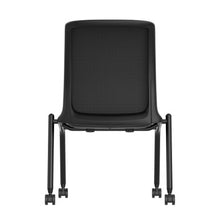 OfficeSource Orion Armless Nesting Chair with Black Frame - Set of 2