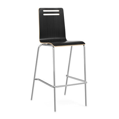OfficeSource | Rowan | Square Bentwood Bar Height Café Stool - Set of 2