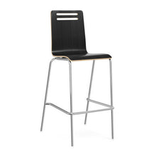 OfficeSource | Rowan | Square Bentwood Bar Height Café Stool - Set of 2