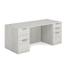 OfficeSource OS Laminate Collection Double Full Pedestal Desk - 71'' x 30''