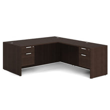 OfficeSource | OS Laminate | Double 3/4 Pedestal ''L'' Desk - 71'' x 36''