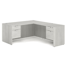 OfficeSource OS Laminate Collection Double 3/4 Pedestal ''L'' Desk - 66'' x 30''