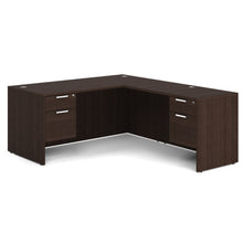 OfficeSource OS Laminate Collection Double 3/4 Pedestal ''L'' Desk - 66'' x 30''