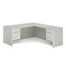 OfficeSource OS Laminate Collection Double 3/4 Pedestal ''L'' Desk - 71'' x 30''