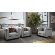 OfficeSource | Framed | Club Chair with Matte Black Metal Frame