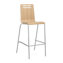 OfficeSource | Rowan | Square Bentwood Bar Height Café Stool - Set of 2