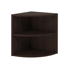OfficeSource | OS Laminate | Corner Bookcase - 24''W x 24''D