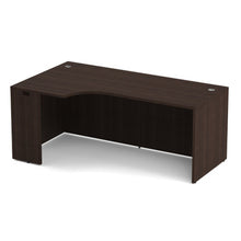 OfficeSource | OS Laminate | Right Desk Shell with Corner Extension