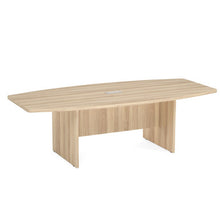 OfficeSource | OS Conference Tables | Boat Shaped Conference Table with Slab Base - 95''