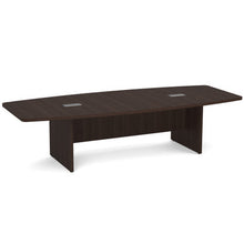 OfficeSource | OS Conference Tables | Boat Shaped Conference Table with Slab Base - 10'