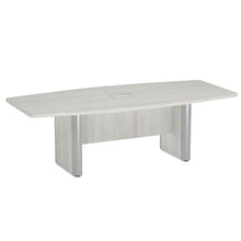 OfficeSource | OS Conference Tables | Boat Shaped Conference Table with Elliptical Base - 8'