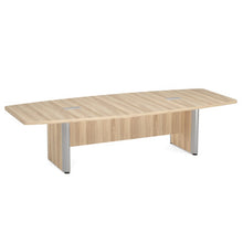 OfficeSource | OS Conference Tables | Boat Shaped Conference Table with Elliptical Base - 10'