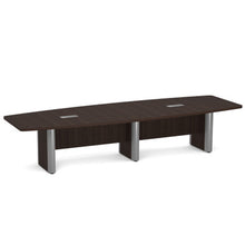 OfficeSource | OS Conference Tables | Boat Shaped Conference Table with Elliptical Base