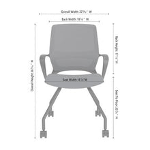 OfficeSource | Orion | Mesh Back Guest Chair with Black Frame