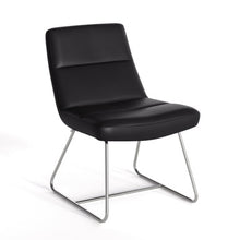 OfficeSource | Sutton | Upholstered Lounge Chair with Sled Base