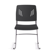 OfficeSource Stacked Seating Armless Stackable Side Chair with Chrome Frame