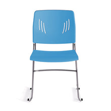 OfficeSource Stacked Seating Armless Stackable Side Chair with Chrome Frame