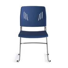 OfficeSource Stacked Seating Armless Stackable Side Chair with Chrome Frame