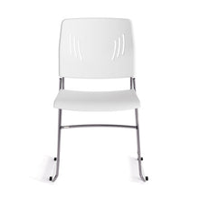 OfficeSource Stacked Seating Armless Stackable Side Chair with Chrome Frame
