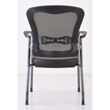 OfficeSource | CoolMesh | Mesh Back Guest Chair with Arms and Titanium Gray Frame
