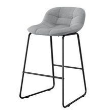 Jaden Half-back Fabric Stool - Set of 2