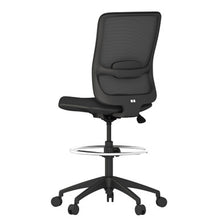 OfficeSource Orion Armless Mesh Back Task Stool with Black Frame