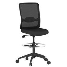 OfficeSource Orion Armless Mesh Back Task Stool with Black Frame