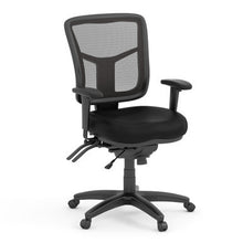 OfficeSource | CoolMesh | Multi Function, Mid Back Chair with Seat Slider and Black Frame