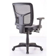 OfficeSource | CoolMesh Basic | Task Chair with Fabric Seat and Black Frame