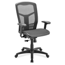 OfficeSource | CoolMesh | Swivel Tilt, High Back Chair with Black Frame