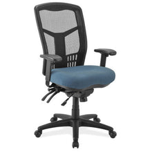 OfficeSource | CoolMesh Collection | Multi-Function High Back with Seat Slider and Black Frame