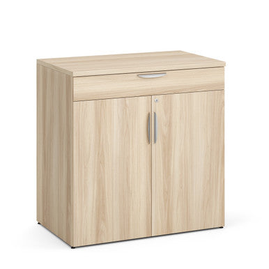 OfficeSource  OS Laminate Buffet Credenza with Top Drawer and Doors