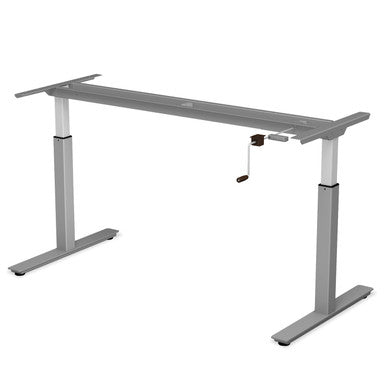 OfficeSource | StandUp Standing Desk Collection | Crank Lift Base - 58''W x 29.5''D