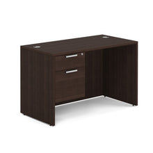 OfficeSource OS Laminate Collection Single 3/4 Pedestal Desk - 48'' x 24''